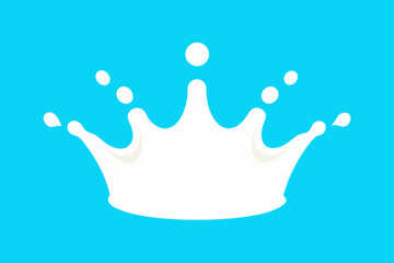 milk splash isolated on white