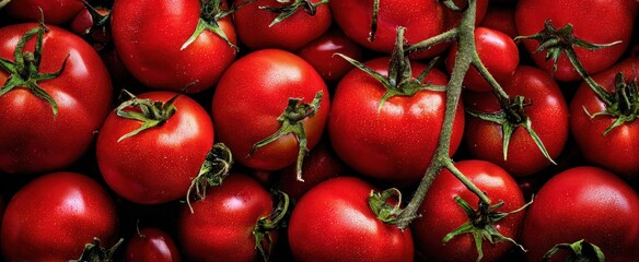 The vibrant assortment of fresh tomatoes ready for culinary delights.