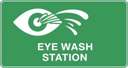 Eye Wash Station Sign Ensuring Safety and Immediate Response in Case of Eye Exposure