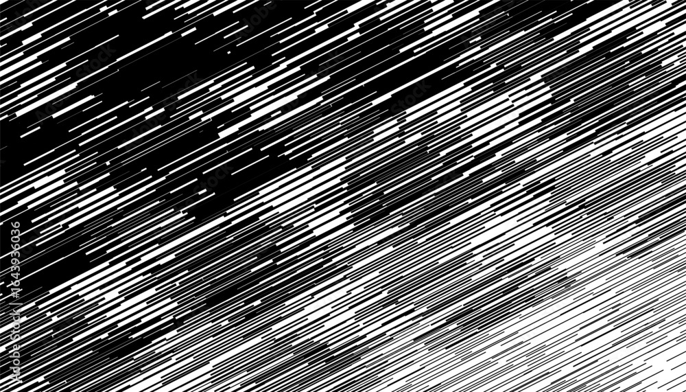 Poster black and white rough diagonal lines pattern for sporty background and design element. vector format