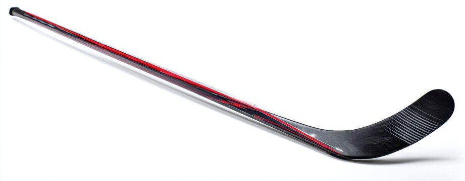 The sleek hockey stick designed for performance and precision on the ice.