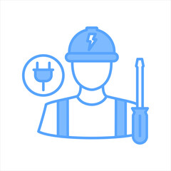 Electrician Blue Icon