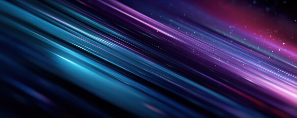 Abstract background with flowing blue and purple light streaks