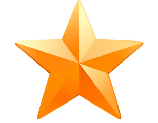 Obraz premium Firefly_3D illustration of a verified email envelope icon - Firefly_Bright orange star icon on a transparent background (3)