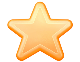 Firefly_3D illustration of a verified email envelope icon - Firefly_Bright orange star icon on a transparent background  (2)