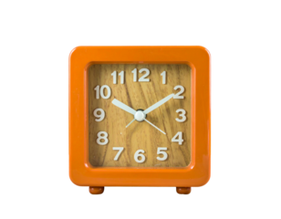Firefly_3D illustration of a verified email envelope icon - Firefly_Bright orange vintage alarm clock with black background  (4)
