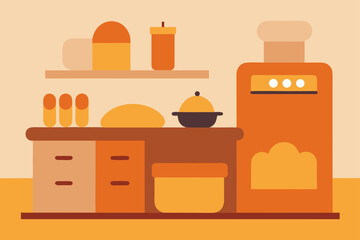 Warm Kitchen With Bread