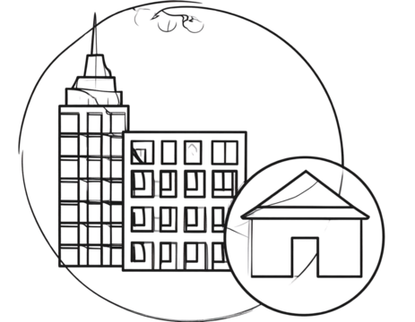 Firefly_Majestic Stone Castle on a Rocky Hill Fantasy Architecture - Firefly_building icon set. simple line icons related to office buildings and real estate busi