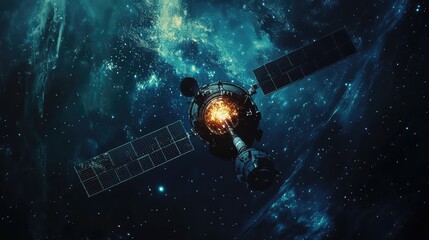 orbit growing satellite