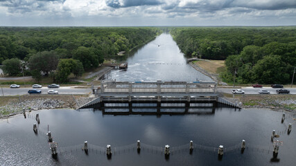 Rodman Reservoir Dam in Putnam County, Florida