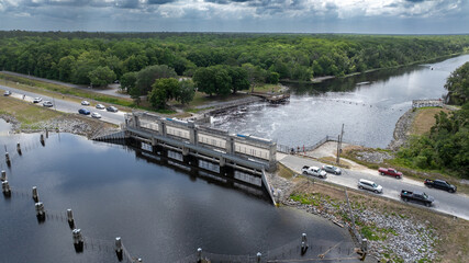 Rodman Reservoir Dam in Putnam County, Florida
