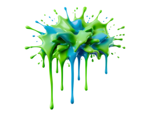 Colorful liquid splash