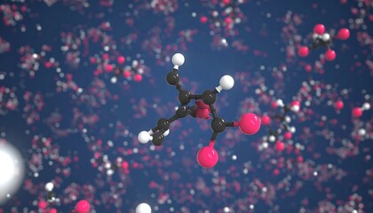 Complex molecular structure illustration