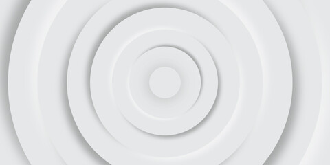 Abstract grey geometric overlapping circle background Neomorphs style. Presentation slide template. Vector circles design Object web Round shape clean modern poster, banner background Vector	