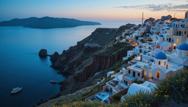 View of Bay of Kotor Montenegro scenic coastal city with mountains and sea summer travel vacation panorama