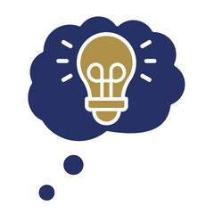 Brainstorm Cloud  Icon Element For Design