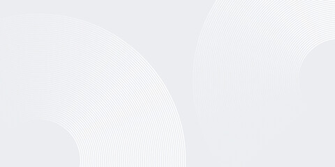 Vector white glowing geometric lines on gray background. Modern shiny blue circle modern simple abstract