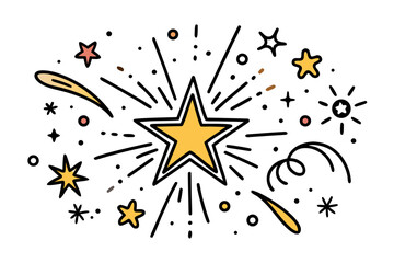 Celebrate success and shine bright with this vibrant starburst design, perfect for adding a touch of magic to your projects, conveying achievement, and inspiring wonder and joy