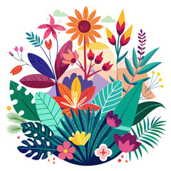 colorful floral background