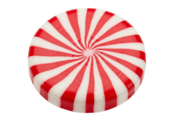 Festive red and white pinwheel candy transparent background