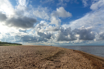 Beautiful landscape, Gulf of Finland early in the morning.