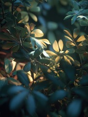 soft shadows of leaves