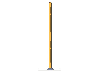 A stylized, vertical dance prop illustration against a pale purple background. Clean lines and a modern aesthetic make this prop ideal for festival or event visuals.