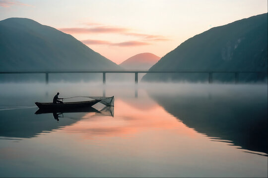 boat on the lake