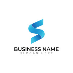 Stylish Blue Letter S Logo Design for Modern Business Branding