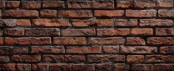 Obraz premium The aged brick wall showcasing rustic charm and timeless appeal.