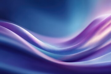 Abstract waves of blue and purple gradients with soft lighting effects