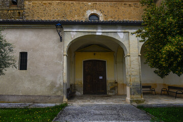 Fototapeta premium Church of Saint Andrew in Quintanilla de Palencia