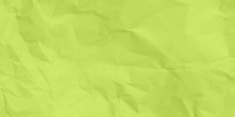 Green crumpled and creased paper poster texture background. 