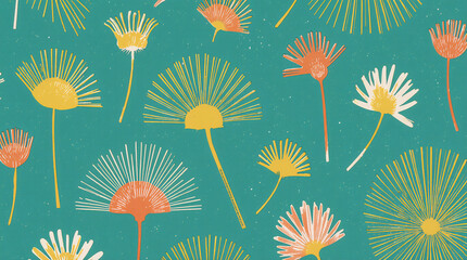 Obraz premium seamless floral pattern