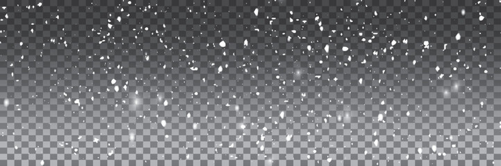 Flying dust particles on a transparent background