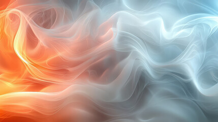 Obraz premium Dynamic flow of colorful smoke patterns abstract art digital soft lighting aerial perspective fluidity concept