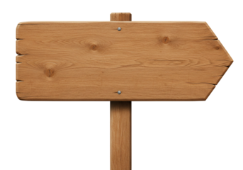 Wooden arrow sign blank directional pointer advertising background