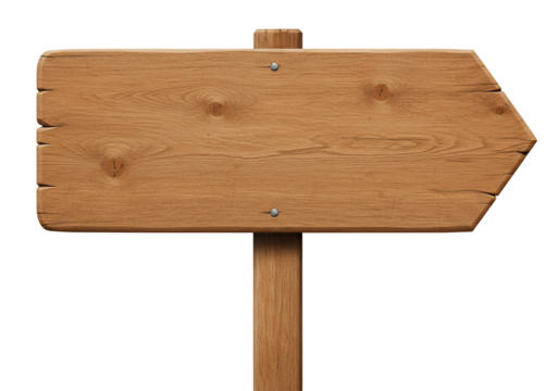 Wooden arrow sign blank directional pointer advertising background