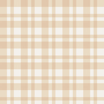  Light brown vichy gingham checkered seamless pattern. Beige and white gingham seamless pattern 