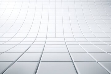 Obraz premium Abstract geometric shape from gray cubes. White Square Tile Texture Background