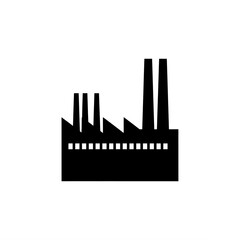 silhouette of a factory