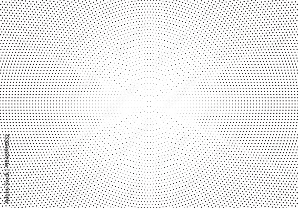 Poster abstract halftone sun rays pattern. grunge halftone vector dots background. monochrome dots pattern.