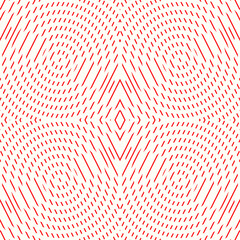 Seamless pattern. Circles ornament. Strokes background. Linear wallpaper. Modern motif. Geometrical backdrop. Circle shapes digital paper. Lines web designing. Strokes textile print. Stripes vector