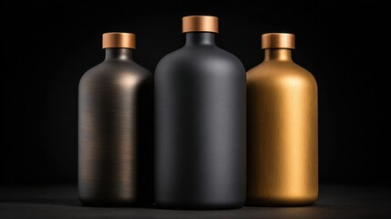 three bottles of wine are shown in a row