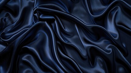 Fototapeta premium dark navy satin fabric background