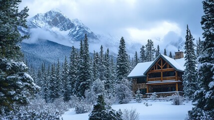 Snowy Mountain Lodge: A Winter Wonderland Escape