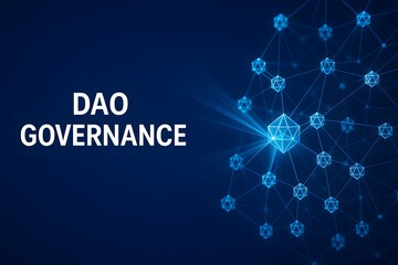 Fototapeta premium Decentralized Network Governance Model for Blockchain Decision-Making Systems
