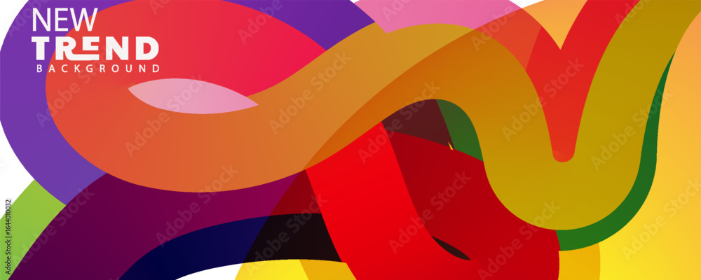 Poster 3d abstract gradient geometric shape circle background. modern futuristic background. can be use for