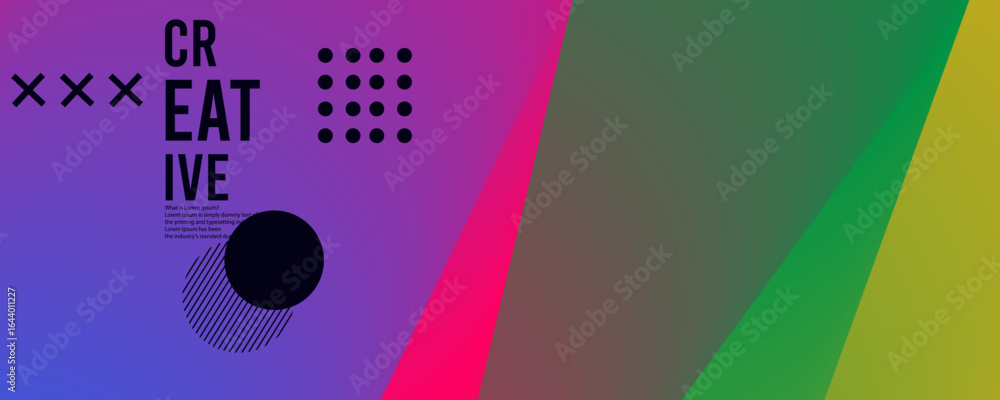 Aufkleber 3d abstract gradient geometric shape circle background. modern futuristic background. can be use for