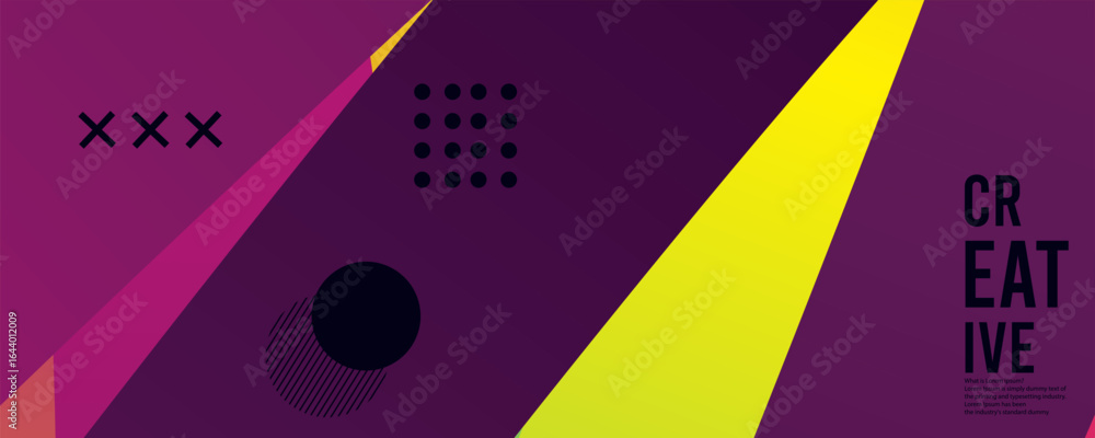 Poster 3d abstract gradient geometric shape circle background. modern futuristic background. can be use for
